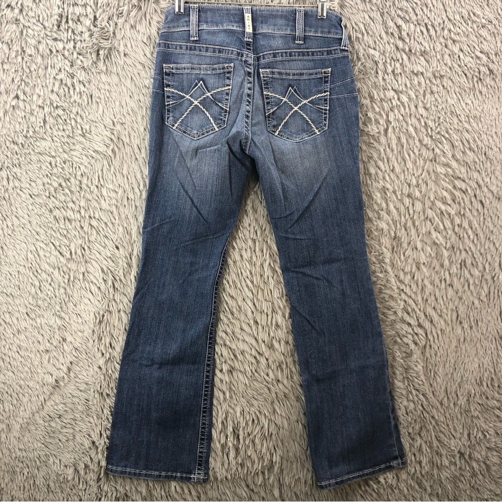 Ariat Jeans Eleanor Womens 29S Bootcut Whiskered Denim